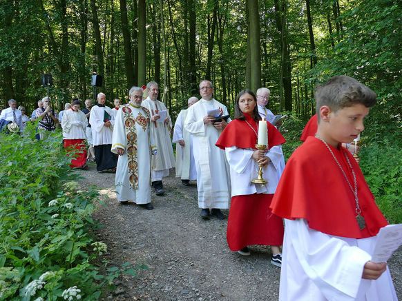 Festgottesdienst zum 1.000 Todestag des Heiligen Heimerads auf dem Hasunger Berg (Foto: Karl-Franz Thiede) Festgottesdienst zum 1.000 Todestag des Heiligen Heimerads auf dem Hasunger Berg (Foto: Karl-Franz Thiede)
